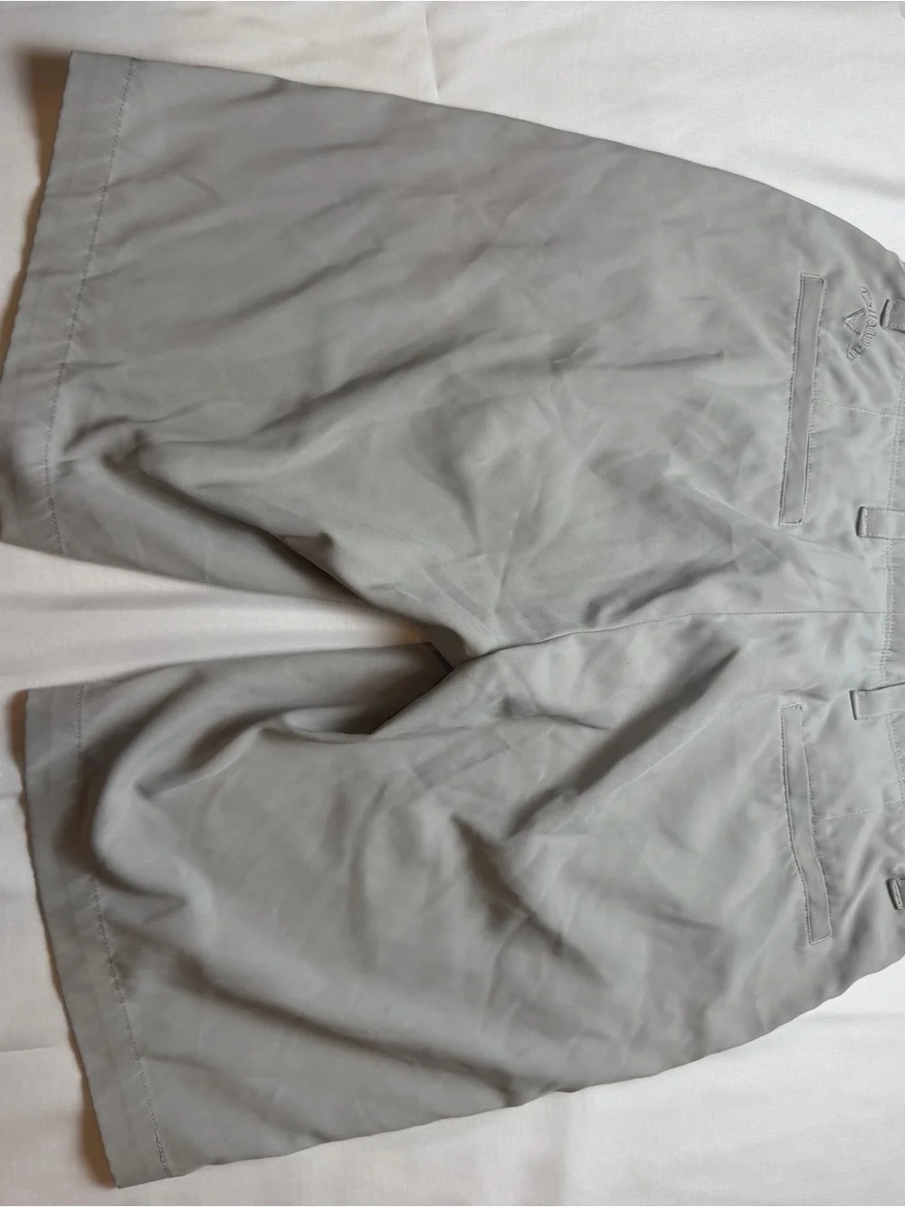 Callaway Light Gray Flat Front Golf Shorts